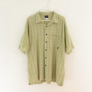 Patagonia button down cotton short sleeve shirt.